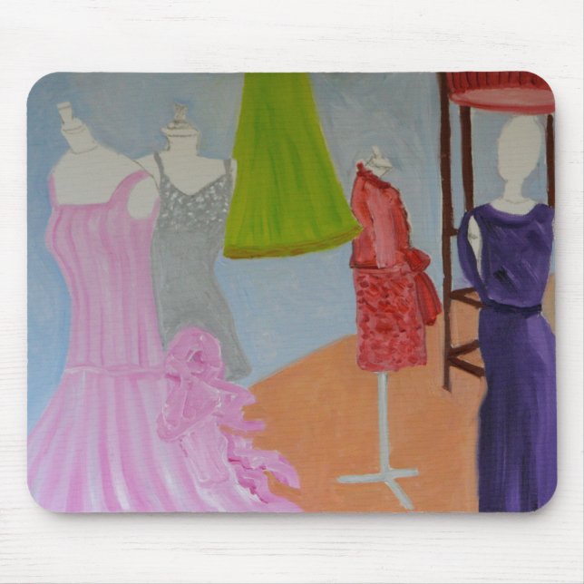 Paris Vintage Haute Couture Mouse Pad (Front)