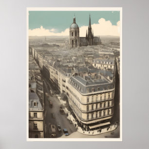Paris vintage poster