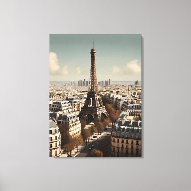 Paris vintage poster canvas print (Front)