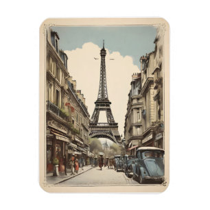 Paris vintage poster magnet