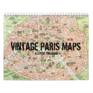 Paris vintage trace le calendrier
