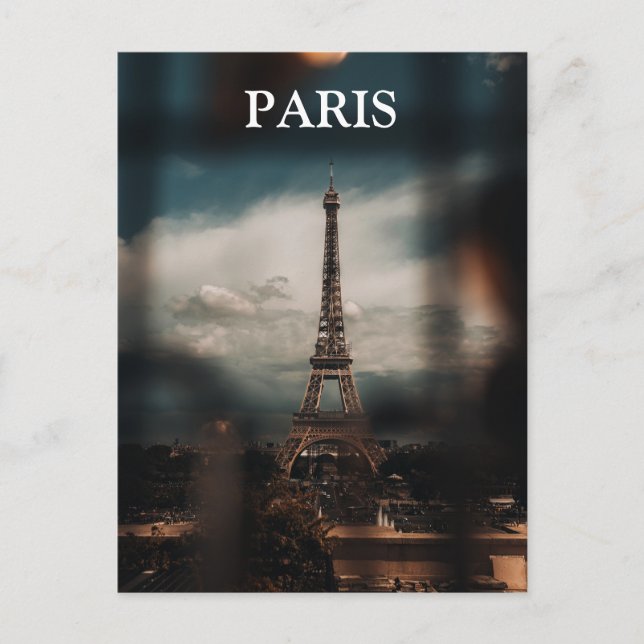 Paris Vintage Travel Tourism Add Postcard (Front)