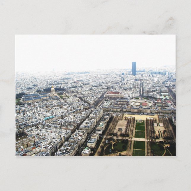 Paris Vue depuis la carte postale Tour Eiffel (Devant)