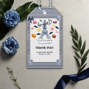 Paris w/ Love for Our Sweet Bebe Baby Shower  Gift Tags