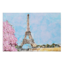 Paris Watercolor Canvas