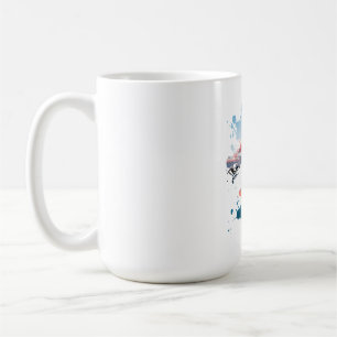Paris Watercolor Splash Art Mug Eiffel Tower