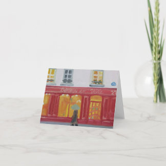 PARIS WINDOW SHOPPING NOTECARD