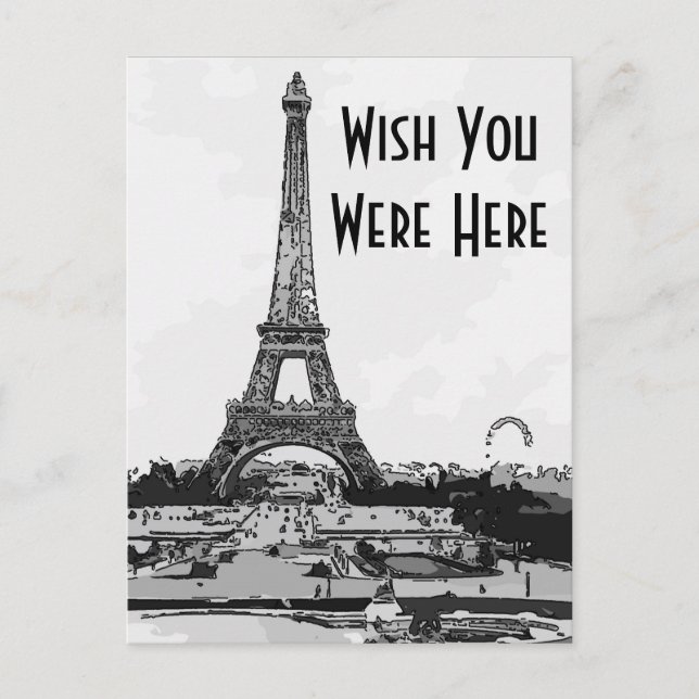Paris, Wish You Were Here, Postcard (Front)