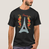 Paris With Autumn Leaves Eiffel Tower in Fall Fren