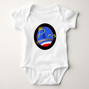 Paris with Crown - Baby Bodysuit