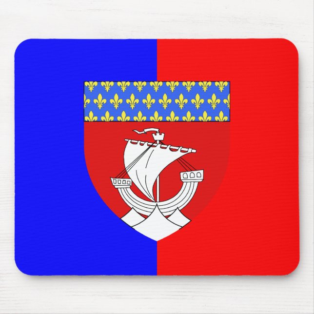 Paris With Shield, France Mouse Pad (Front)