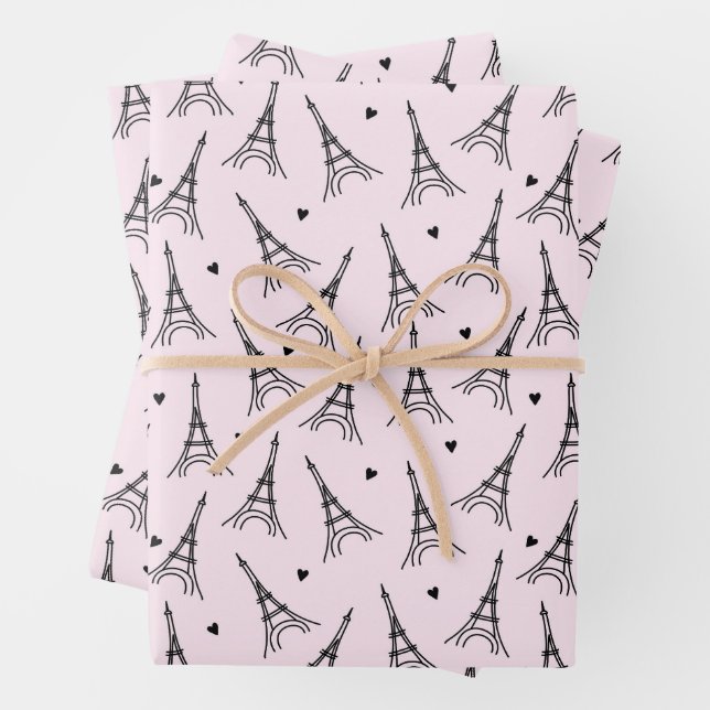 Paris Wrapping Paper Sheet (In situ)