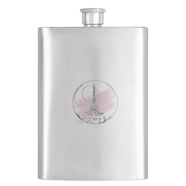parisfio hip flask (Front)