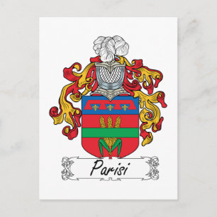 Parisi Family Crest Postcard