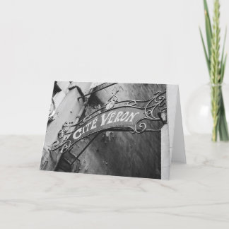 PARISIAN ALLEY. . CARD