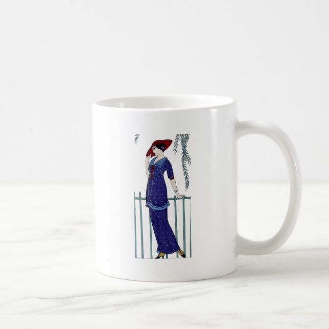 Parisian Art deco 1920s fashion lady Coffee Mug (Right)