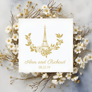 Parisian-Athens: A Flower Wreath Rubber Stamp