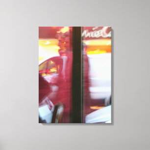Parisian Atmosphere in motion Photography Canvas Print