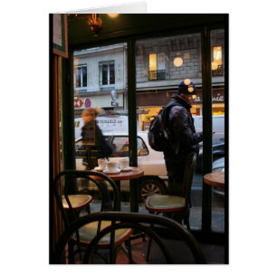 Parisian Atmosphere Rue Rambuteau Beaubourg Card
