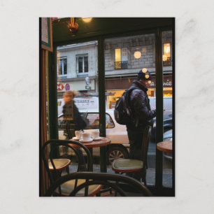 Parisian Atmosphere Rue Rambuteau near Beaubourg Postcard