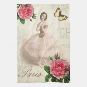 Parisian Ballerina Kitchen Towel