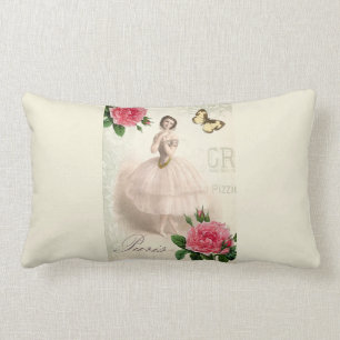 Parisian Ballerina Lumbar Pillow