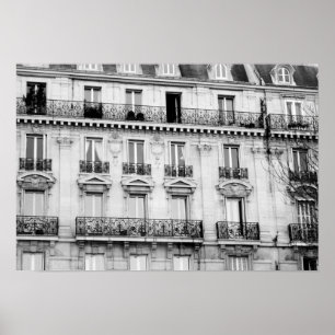 Parisian Building Poster