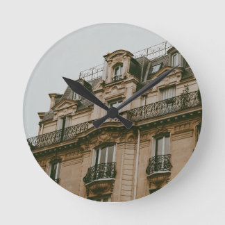 Parisian Building  Round Clock