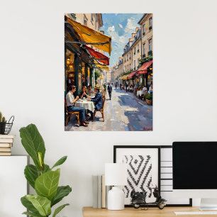 Parisian Cafe Life Poster
