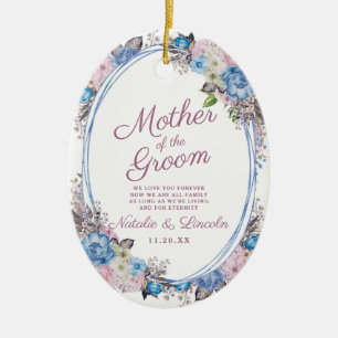 Parisian Charm Keepsake Mother of the Groom Quote Ceramic Ornament