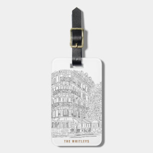 Parisian Corner Customizable Luggage Tag
