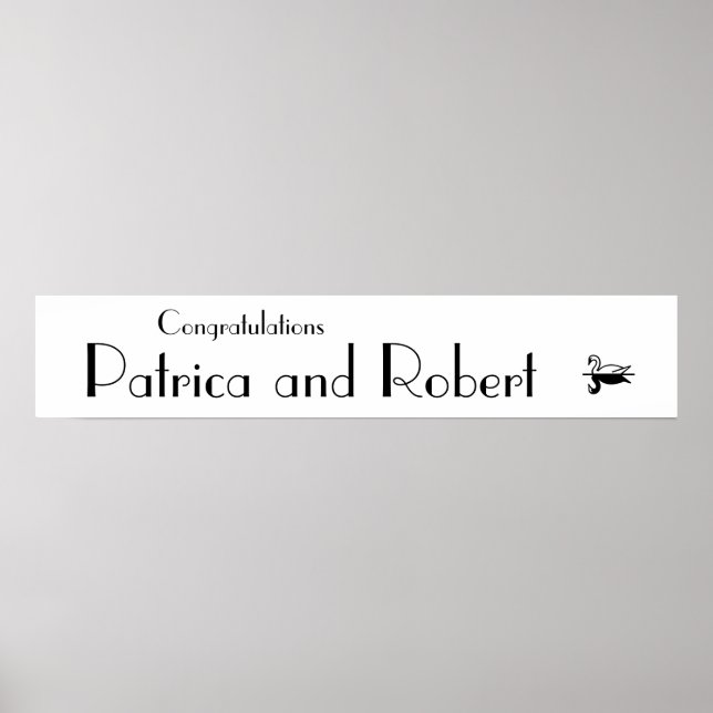 Parisian Deco Wedding Poster (Front)