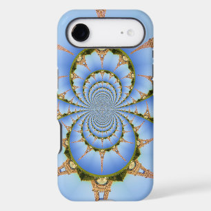 Parisian Dream Eiffel Tower Kaleidoscope Blue Sk