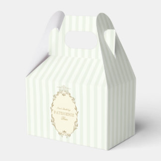 Parisian French Patisserie Vintage Party Green Favor Box