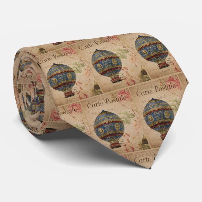 parisian hot air balloon tie (Rolled)