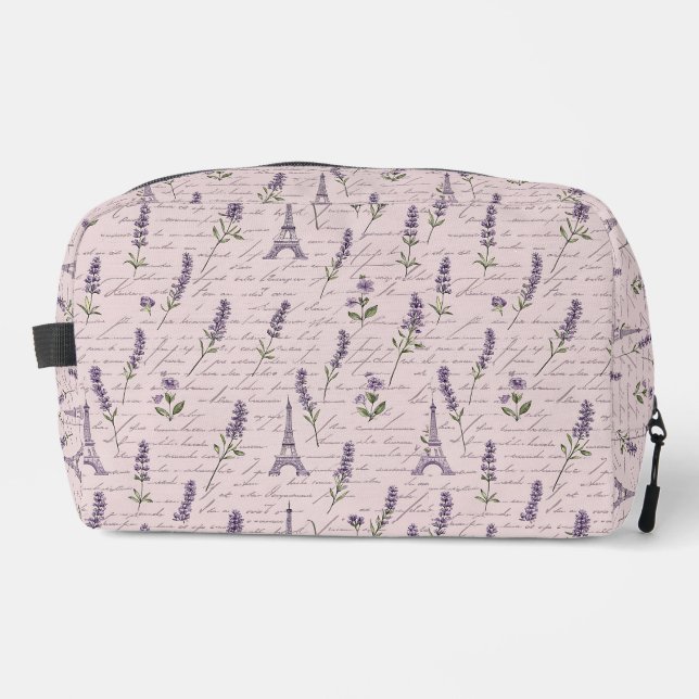 Parisian Lavender Cosmetic Dopp Kit (Front)