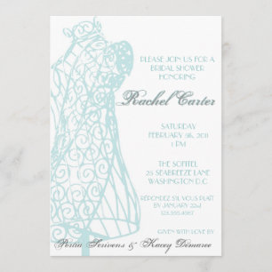 Parisian Mannequin Bridal Shower Invitation