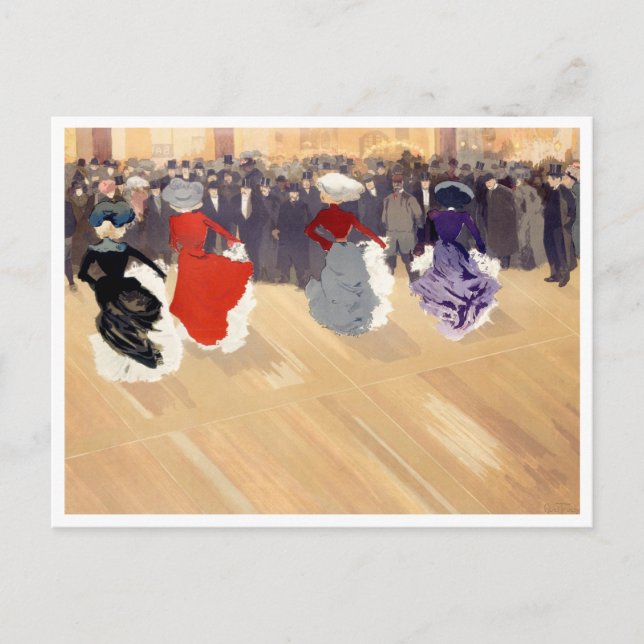 Parisian Nightlife Louis Abel Truchet, Fine Art Postcard (Front)