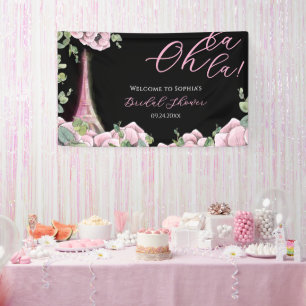 Parisian Oh La La Bridal Shower Banner