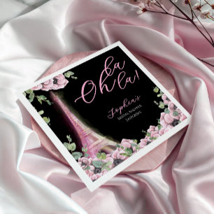 Parisian Oh La La Bridal Shower Napkin