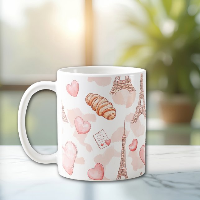 Parisian Romance Valentine Coffee Mug (Creator Uploaded)