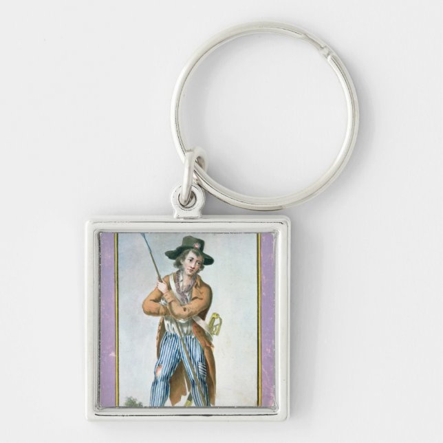 Parisian Sans-culotte Keychain (Front)