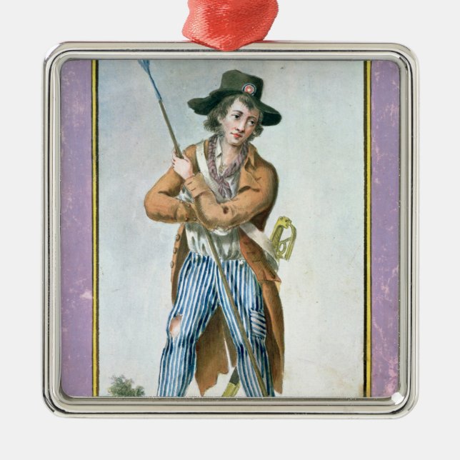 Parisian Sans-culotte Metal Ornament (Front)