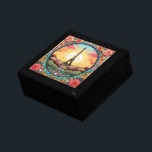Parisian Sunset Eifel Tower Paris French Floral Gift Box<br><div class="desc">Bright Parisian Sunset Eifel Tower Paris French France Floral Gift Boxes features an art deco style Paris sunset with the Eifel Tower in a bold floral frame. Created by Evco Studio www.zazzle.com/store/evcostudio</div>