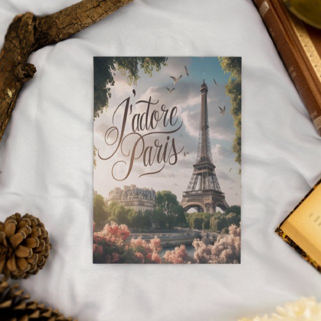Parisian Sunset With Eiffel Tower Postcard (Creator Uploaded)