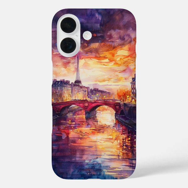 Parisian Twilight Reflections Case-Mate iPhone Case (Back)