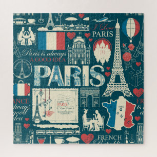 Parisian Vintage: French Republic Elegance Jigsaw Puzzle