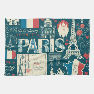 Parisian Vintage: French Republic Elegance Kitchen Towel