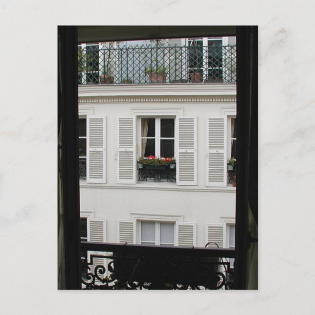 Parisian Window Postcard (Front)