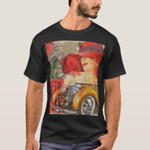 Parisian Woman: Eiffel Tower Retro. T-Shirt